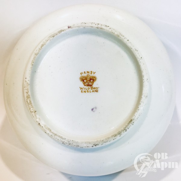Набор чайной посуды из английского костяного фарфора"Фиалки"