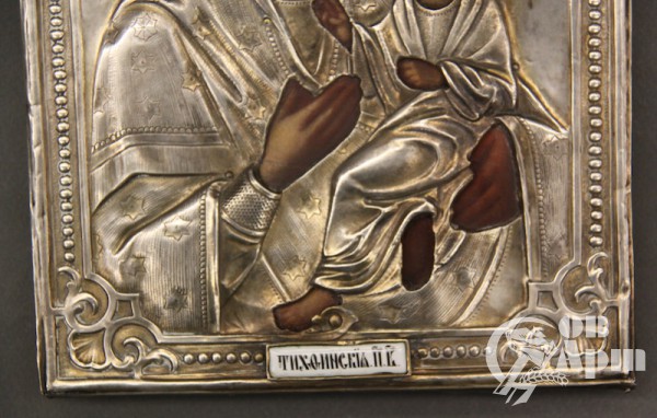Икона "Богоматерь Тихвинская" в окладе