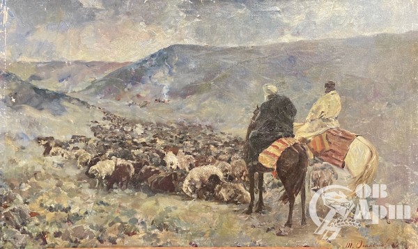 Картина "Отары в горах"