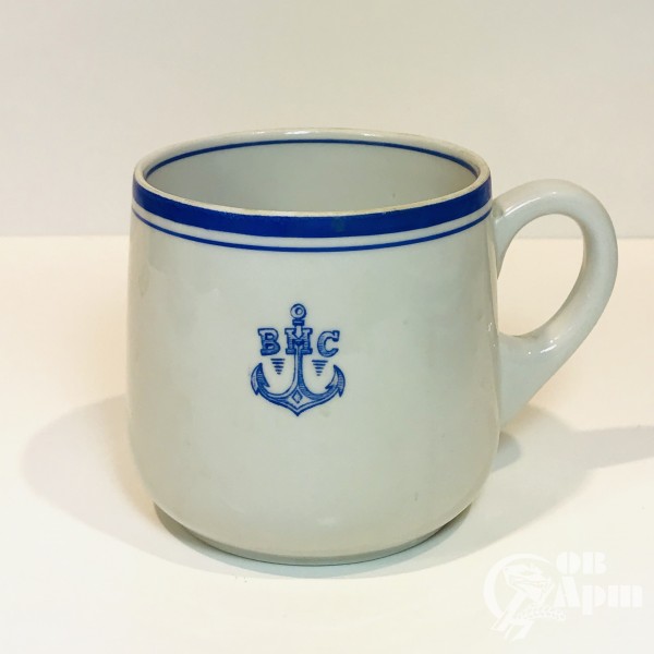 Крупный чайный бокал «Военно морские силы»