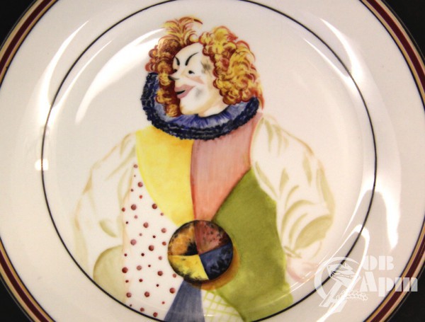 Декоративная тарелка "Клоун Бим Бом"