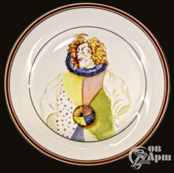 Декоративная тарелка "Клоун Бим Бом"