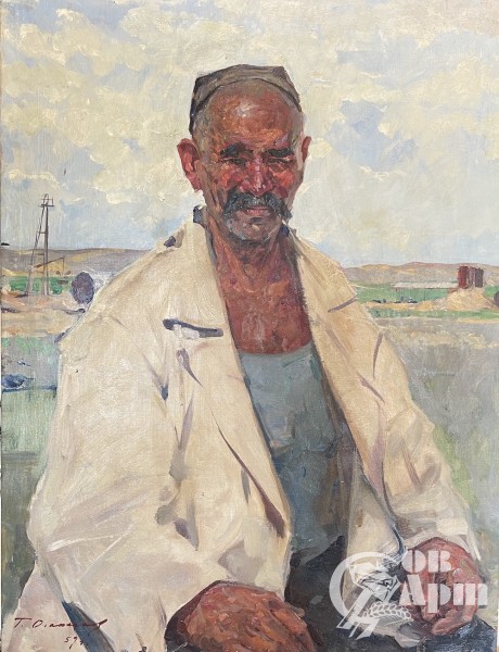 Картина "Портрет нефтяника Асылова"