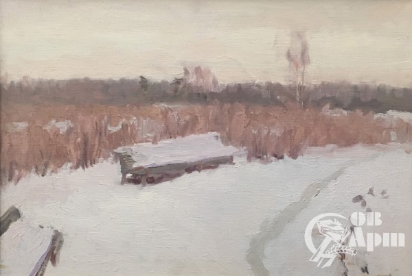 Картина "Снег в парке"