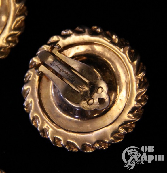 Комплект "Арбузы" Schiaparelli: колье, клипсы, браслет