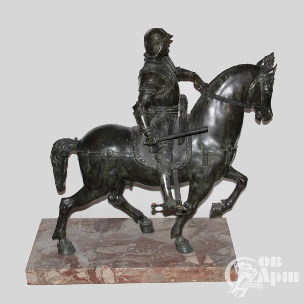 Скульптура "Конная статуя кондотьера Бартоломео Коллеони"
