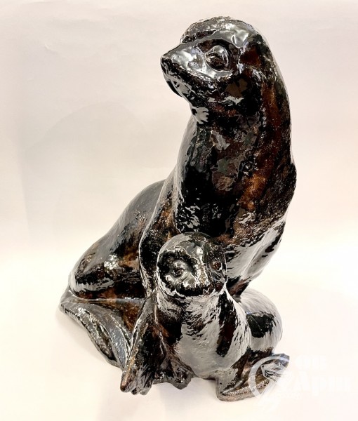 Скульптура "Морские котики"