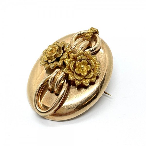 Брошь-локет "Цветы" фирмы Адлер