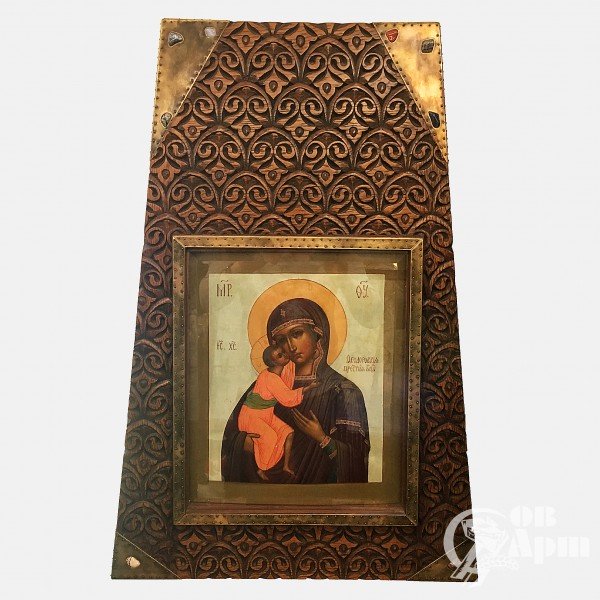 Икона "Богоматерь Феодоровская" в киоте