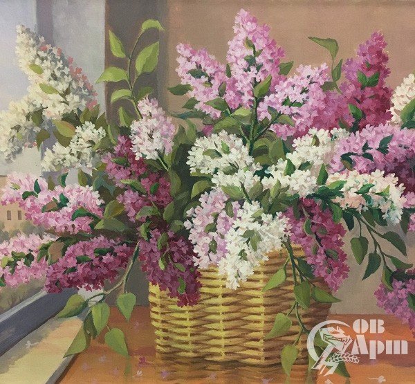 Картина "Сирень у окна"